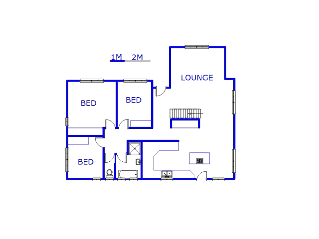 Floor plan of the property in Carrington Heights