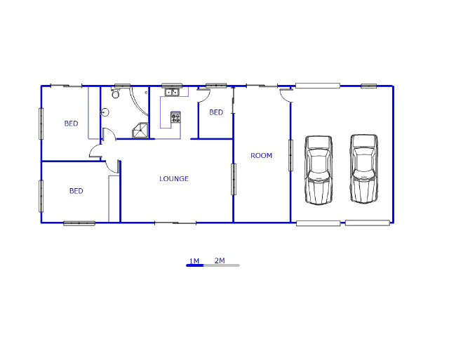 Floor plan of the property in Prince Alfred Hamlet