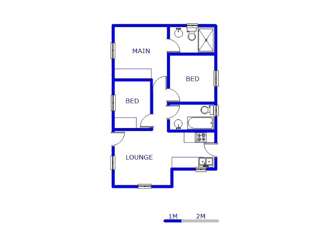Floor plan of the property in Mindalore