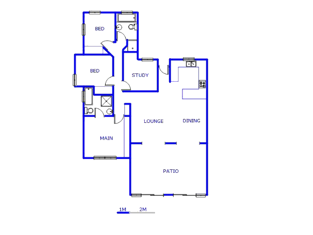 Floor plan of the property in St Micheals on Sea