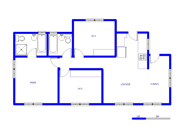 Floor plan of the property in Pimville Zone 5