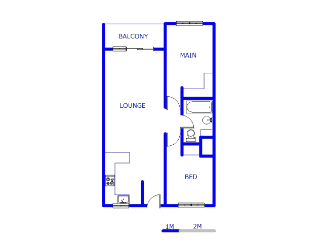 Floor plan of the property in Union