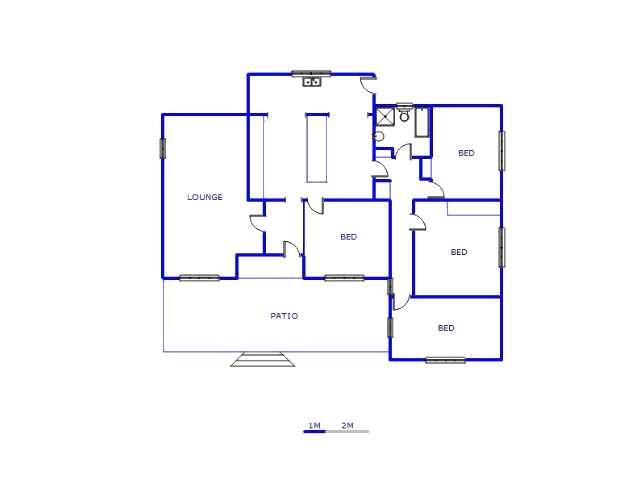 Floor plan of the property in Delville