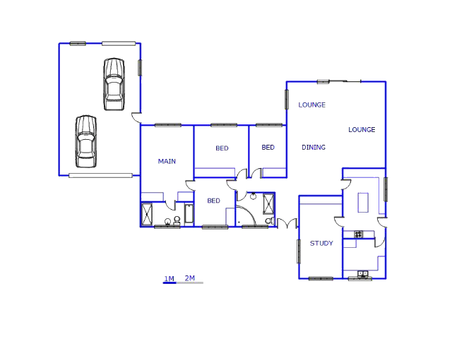 Floor plan of the property in Delmas