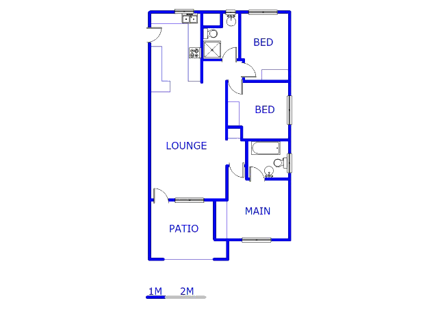 Floor plan of the property in Gleneagles