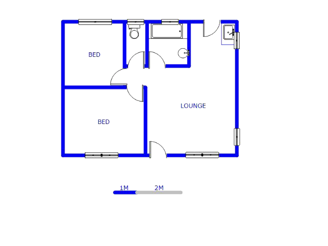 Floor plan of the property in Savanna City
