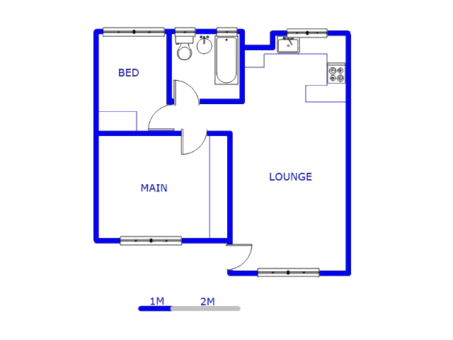 Floor plan of the property in Meredale
