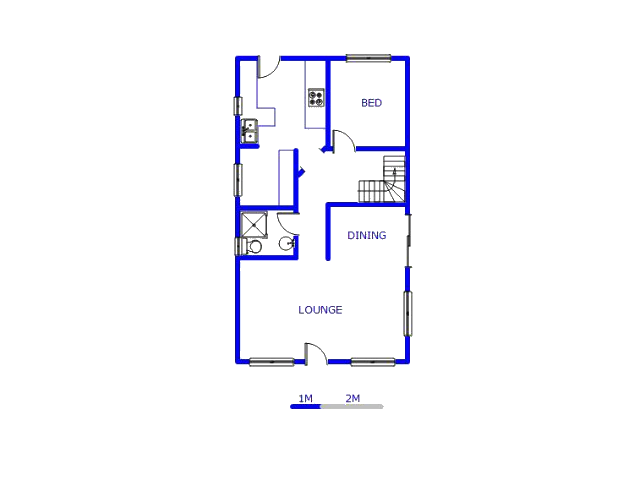 Floor plan of the property in Bonela