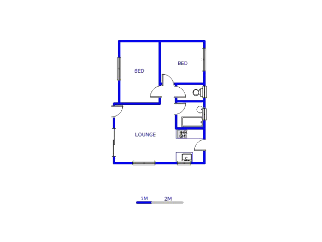 Floor plan of the property in Alliance