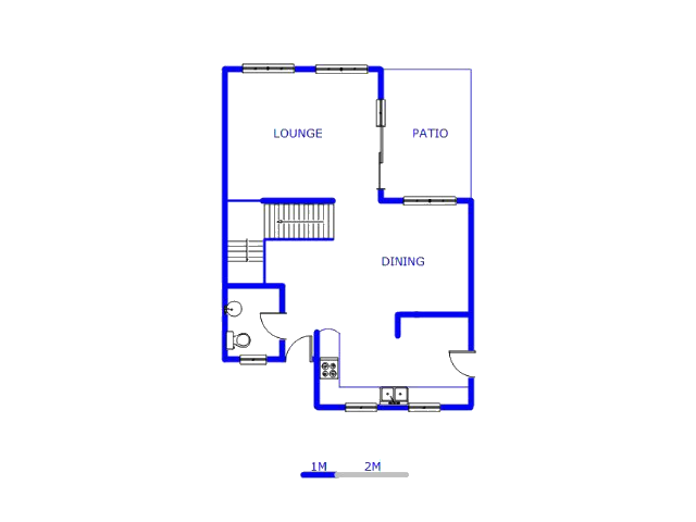 Floor plan of the property in Douglasdale