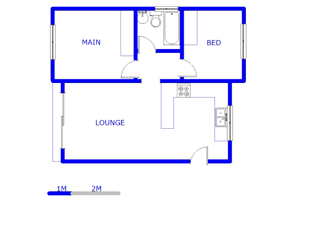 Floor plan of the property in Danie Taljaard Park