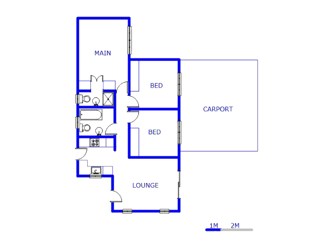 Floor plan of the property in The Orchards