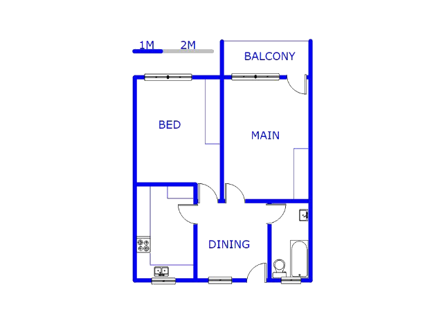 Floor plan of the property in Primrose