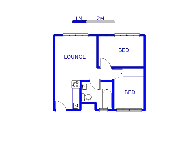 Floor plan of the property in South Hills