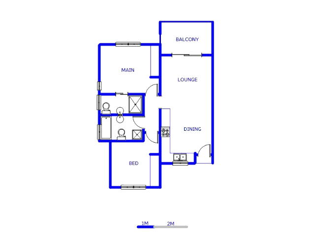 Floor plan of the property in Beverley
