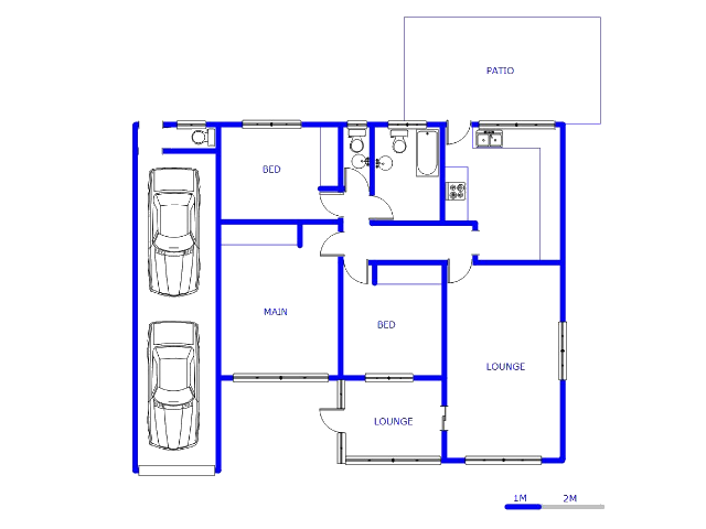 Floor plan of the property in Burgershoop 