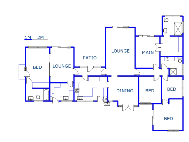 Floor plan of the property in Glen Hills