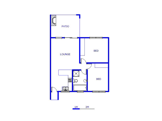 Floor plan of the property in Cloverdene