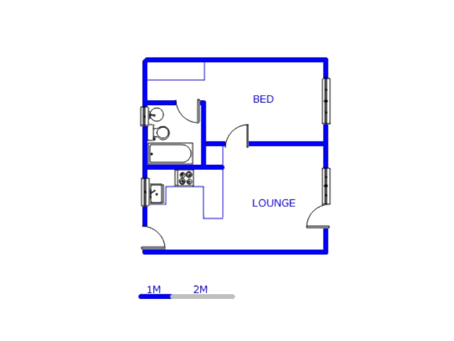 Floor plan of the property in Allen’s Nek