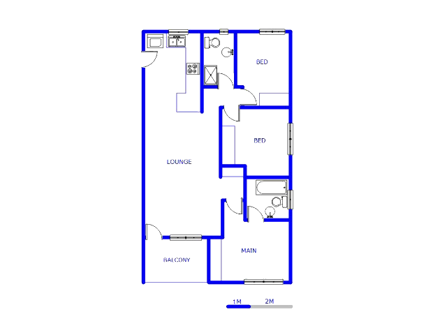 Floor plan of the property in Gleneagles