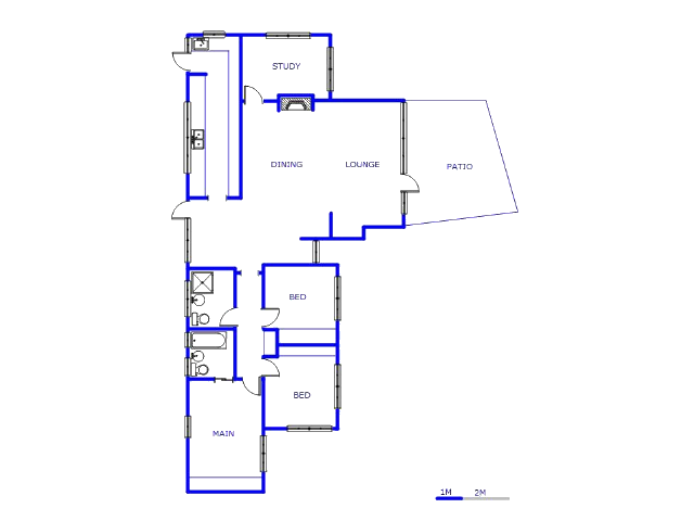 Floor plan of the property in Blairgowrie