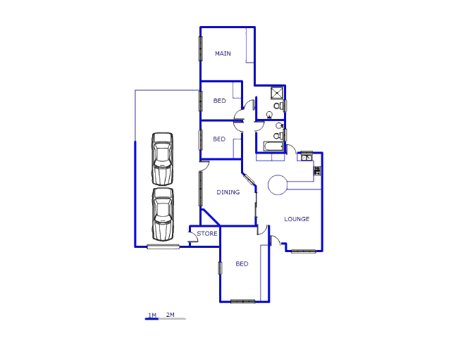 Floor plan of the property in East Lynne