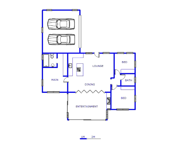 Floor plan of the property in Marina Martinique