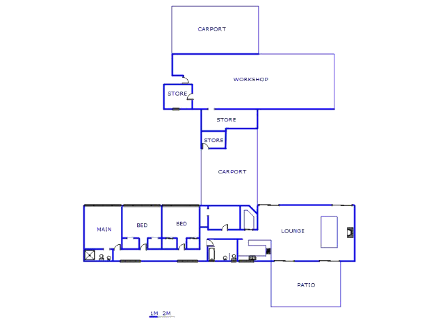 Floor plan of the property in Patryshoek AH