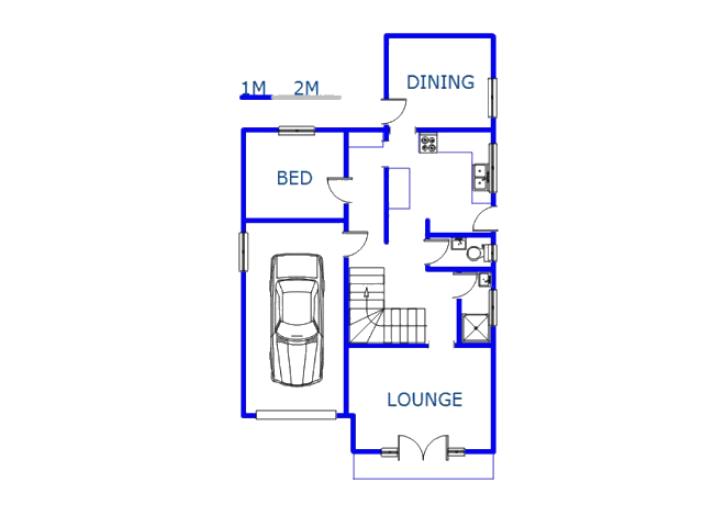 Floor plan of the property in Demat