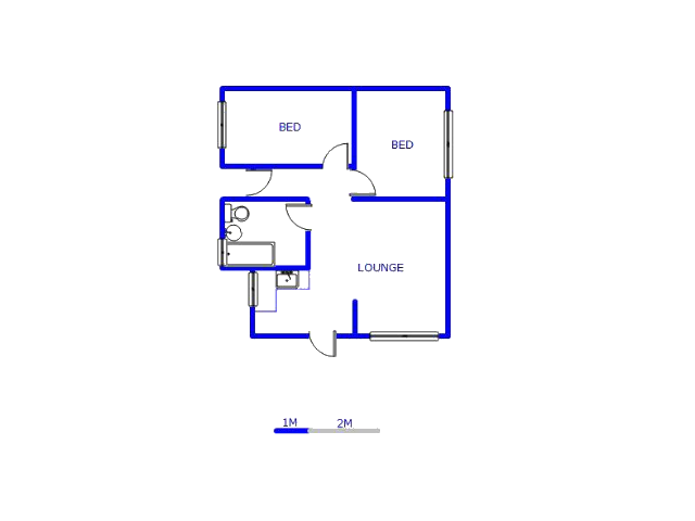 Floor plan of the property in Evaton West