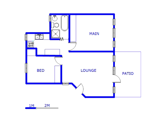 Floor plan of the property in Monument Park
