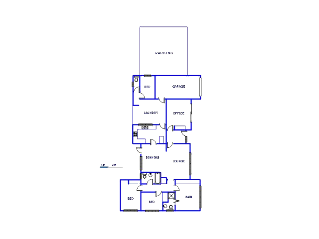 Floor plan of the property in Eden Glen