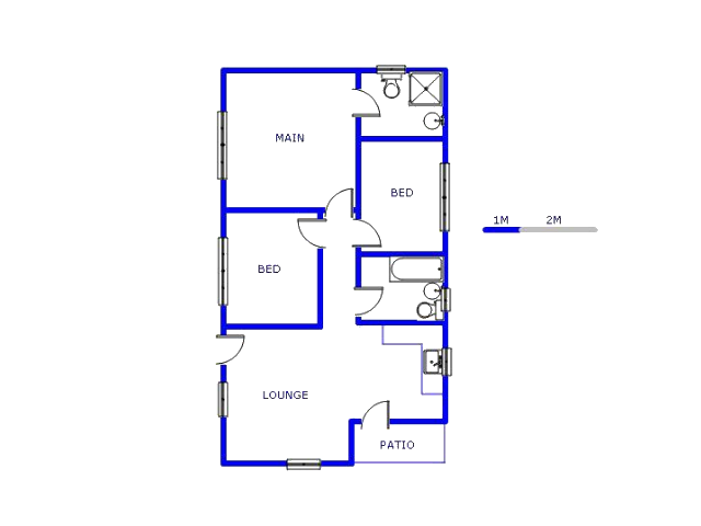 Floor plan of the property in Windmill Park