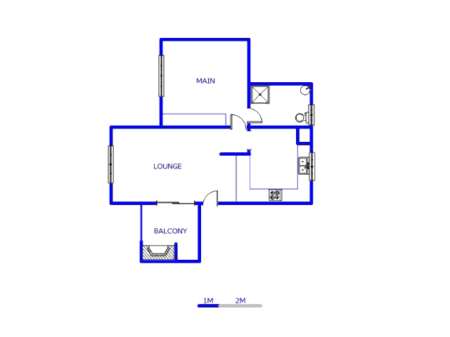 Floor plan of the property in Witfield