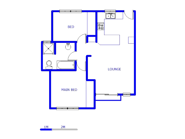 Floor plan of the property in North Riding