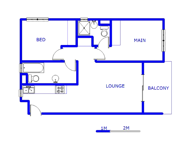 Floor plan of the property in Clubview
