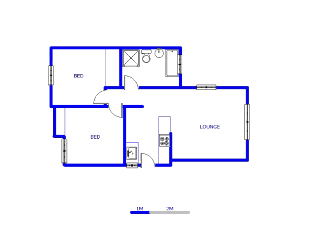 Floor plan of the property in Aeroton
