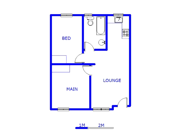 Floor plan of the property in Danville