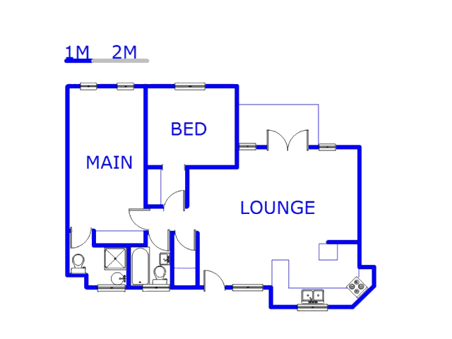 Floor plan of the property in New Germany 