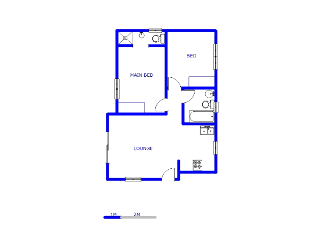 Floor plan of the property in Strubenvale