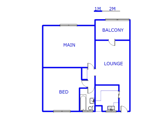 Floor plan of the property in Scottsville PMB