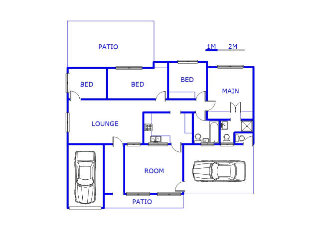 Floor plan of the property in Bisley