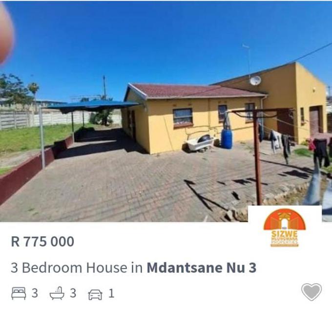 3 Bedroom House for Sale For Sale in Mdantsane - MR607357