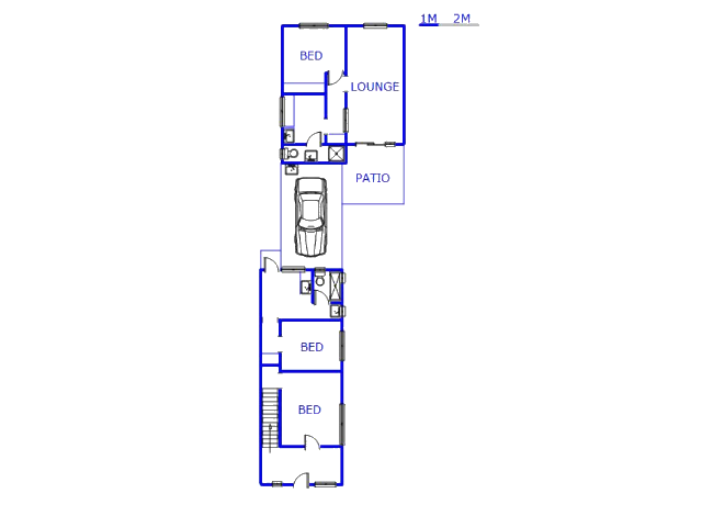 Floor plan of the property in Sydenham  - DBN