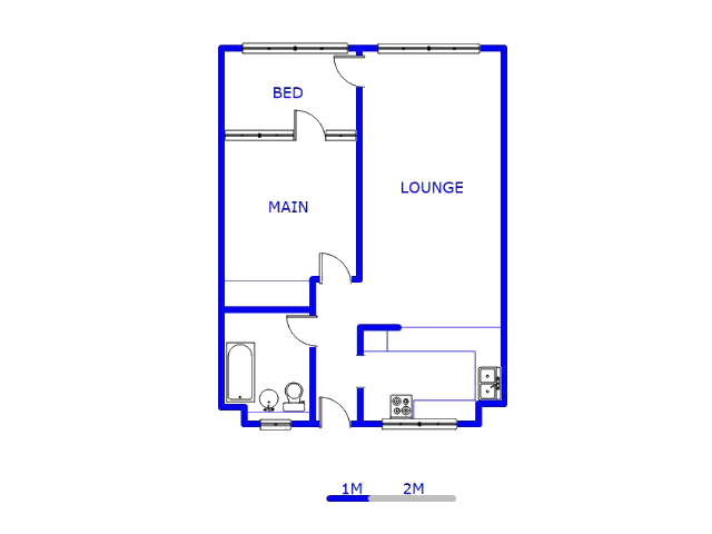Floor plan of the property in Pretoria North