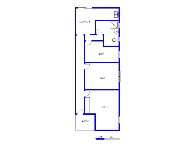 Floor plan of the property in Kenilworth - JHB