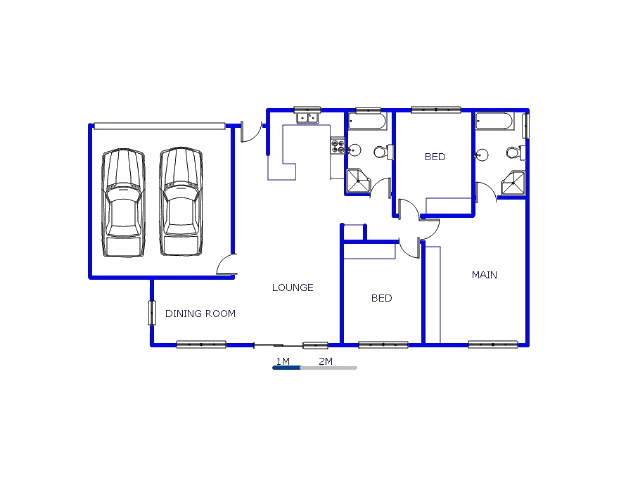 Floor plan of the property in New Redruth