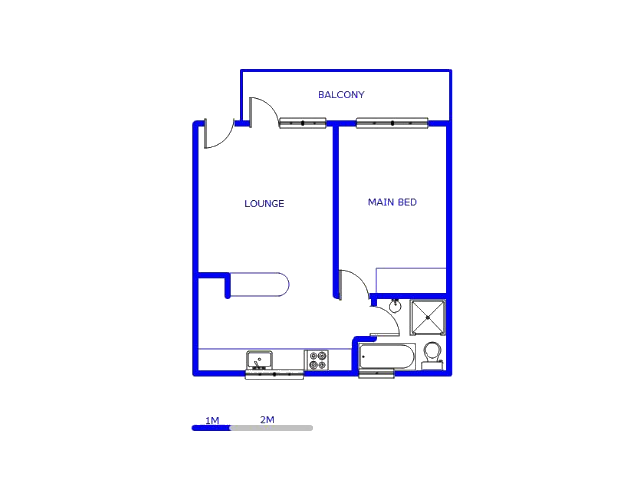 Floor plan of the property in Sandown