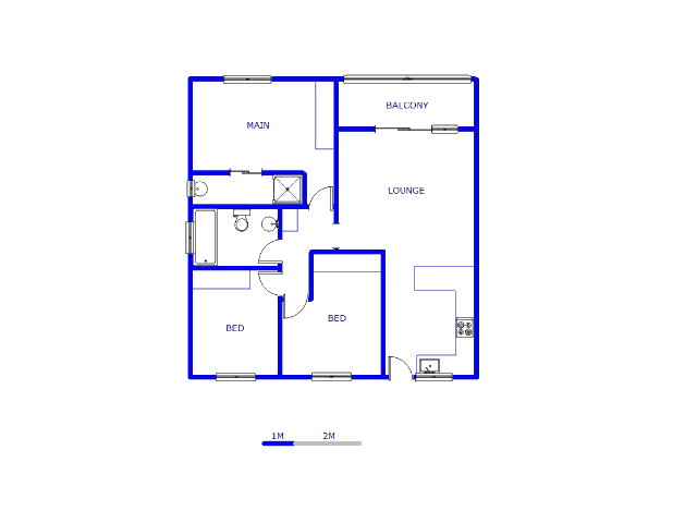 Floor plan of the property in Capricorn