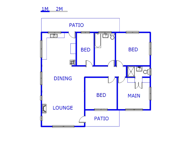 Floor plan of the property in Howick